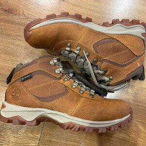 TIMBERLAND MEN'S MT. MADDSEN MID LACE WATERPROOF BOOT HK LIGHT BROWN 1A1J1N-230